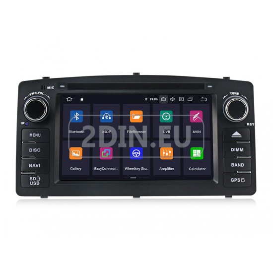 TOYOTA Corolla E120/E130 - МУЛТИМЕДИЯ / Навигация, CPU:8-Core, RAM:4Gb, Android DVD + DSP + CARPLAY + SIM